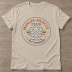 Sand Get Stronger T-shirt — weightlifting design, for women who lift