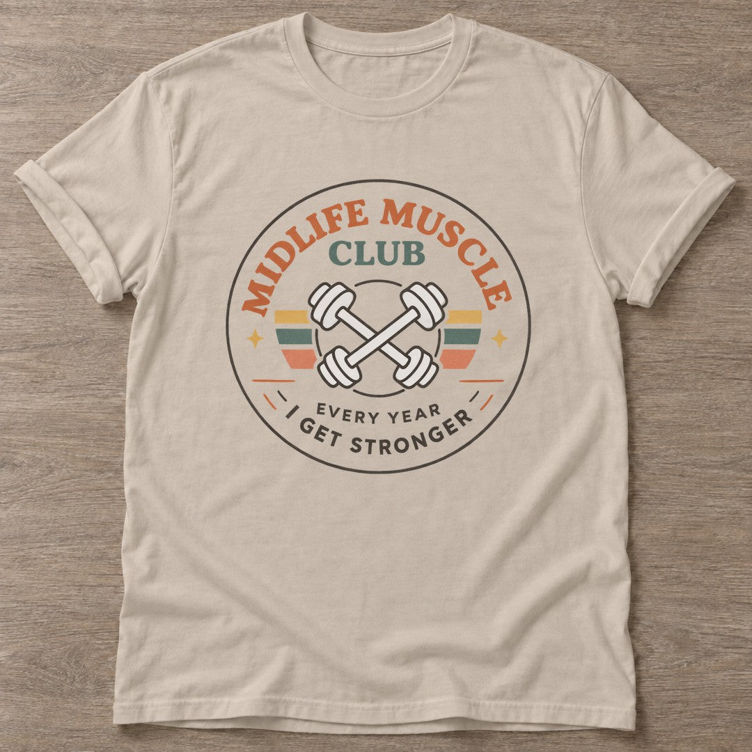 Sand Get Stronger T-shirt — weightlifting design, for women who lift