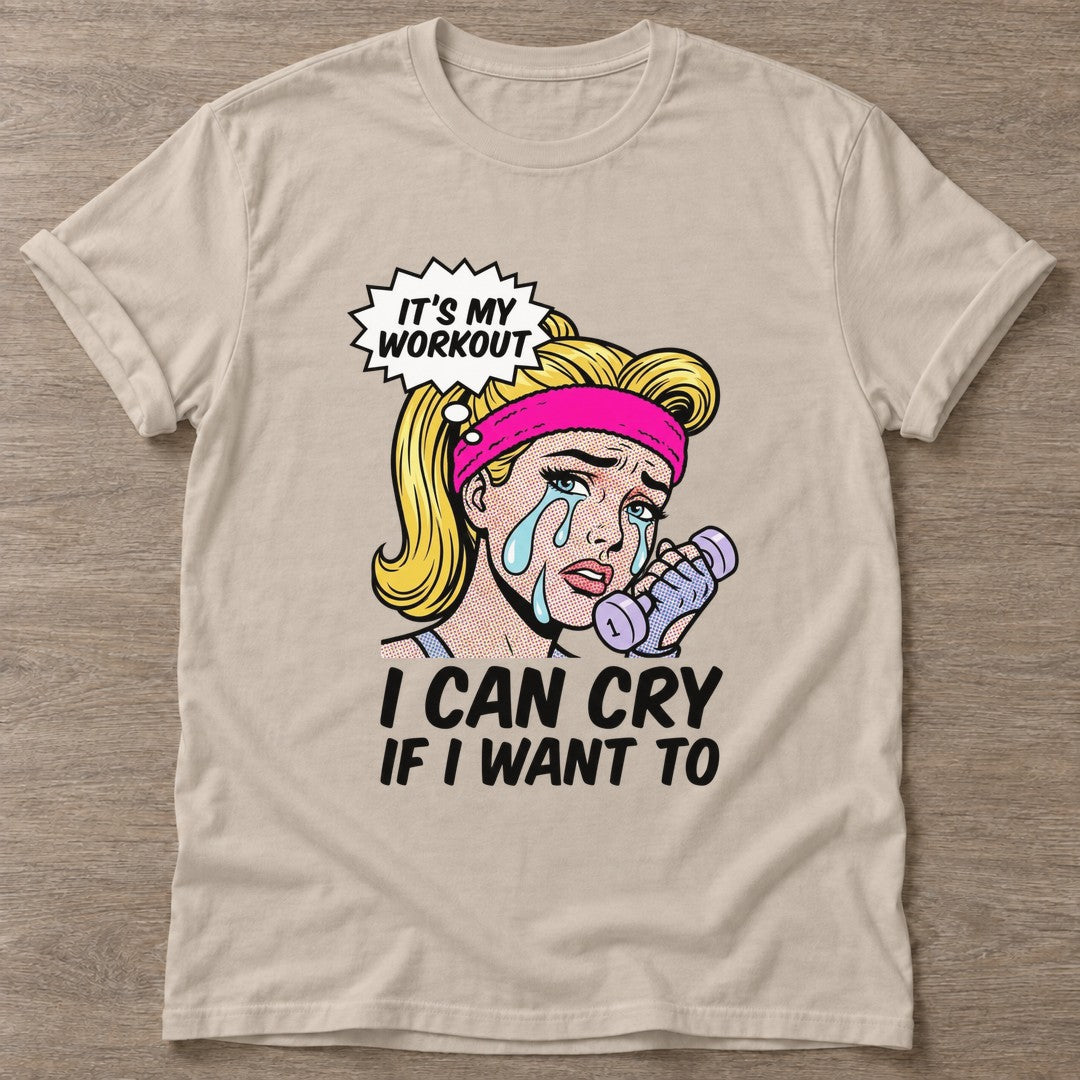 Sand Sweat Tears T-shirt — funny gym slogan, for women who train and laugh about it