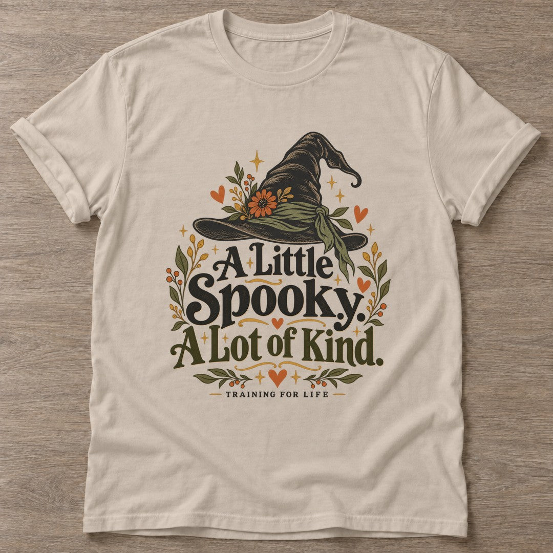 Sand Spooky A Lot T-shirt — funny gym slogan, for women who train and laugh about it