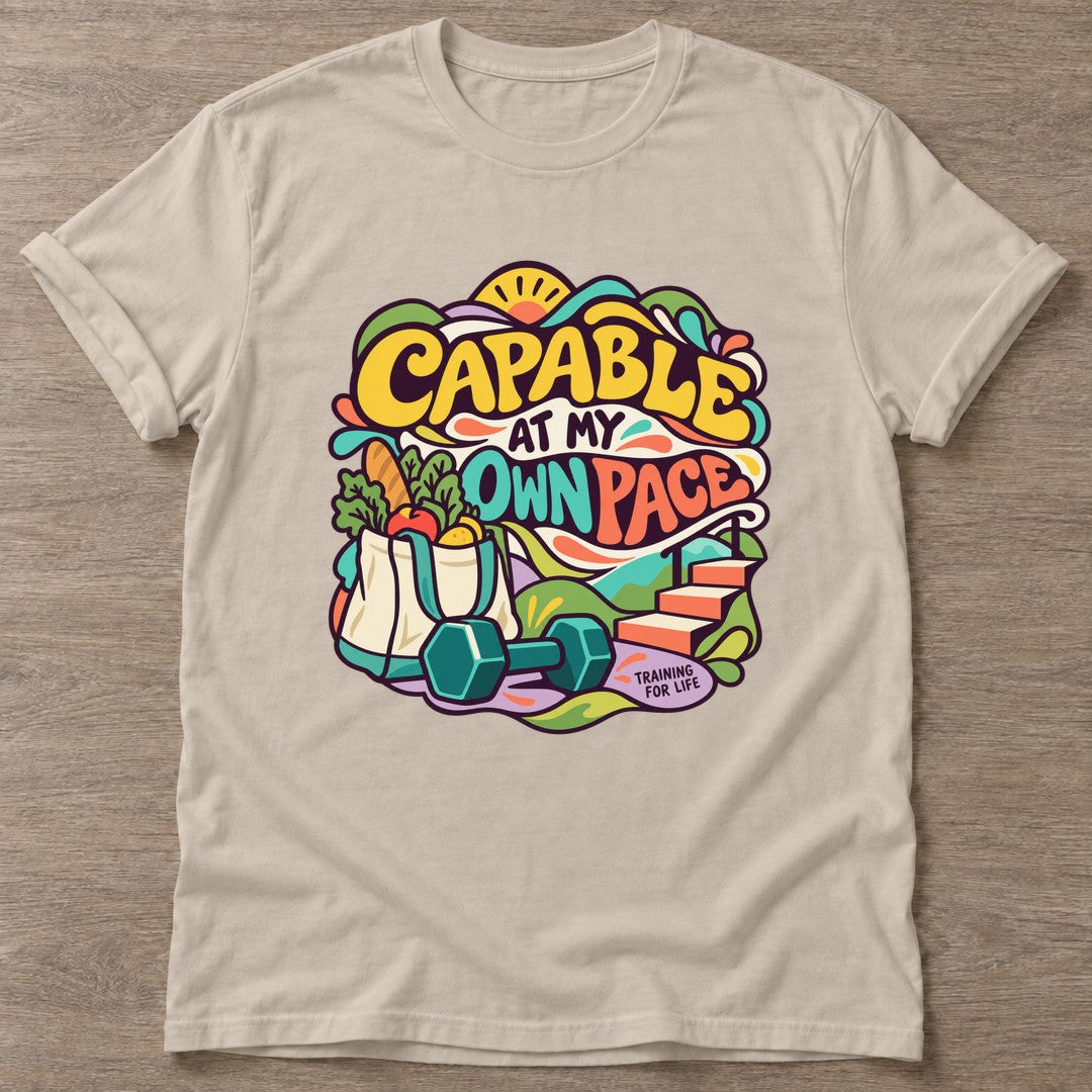 Sand Self Pace T-shirt — rest and recovery design, for women who train