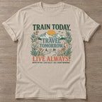 Sand Every Morning Matters T-shirt — motivational slogan design, for women who train