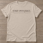 Sand Pace Life T-shirt — motivational slogan design, for women who train