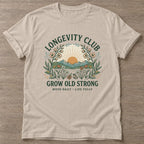 Sand Golden Years T-shirt — longevity training design, for women over 40