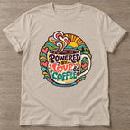 Sand Coffee Fuel T-shirt — funny gym slogan, for women who train and laugh about it