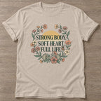 Sand Full Life Philosophy T-shirt — motivational slogan design, for women who train