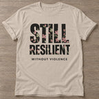 Sand Resilient Without Violence T-shirt — rest and recovery design, for women who train