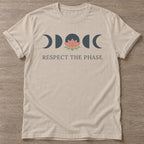 Sand Moon Lotus T-shirt — rest and recovery design, for women who train