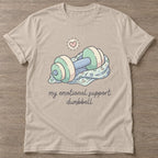 Sand Therapy Gains T-shirt — weightlifting design, for women who lift