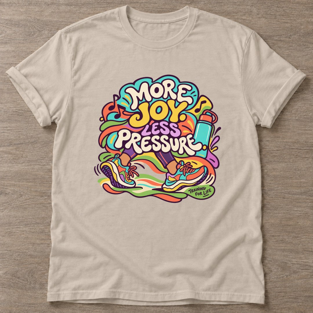 Sand Joy Over Pressure T-shirt — rest and recovery design, for women who train