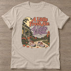 Sand Fresh Air Fright T-shirt — walking club design, for women who walk