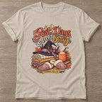 Sand Cozy Witch Era T-shirt — funny gym slogan, for women who train and laugh about it
