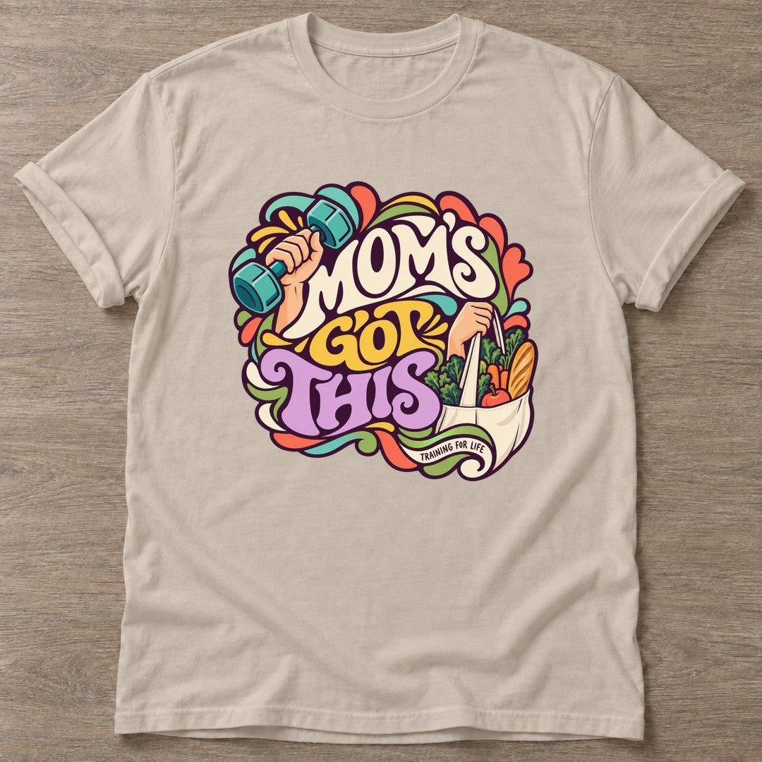 Sand Moms Got This T-shirt — motivational slogan design, for women who train