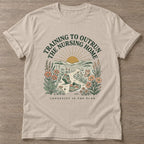 Sand Training To Outrun T-shirt — running design, for women who run