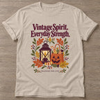 Sand Vintage Spirit T-shirt — longevity training design, for women over 40