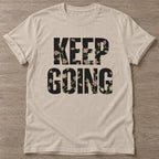 Sand Growth Mode T-shirt — growth mindset design, for women building a habit