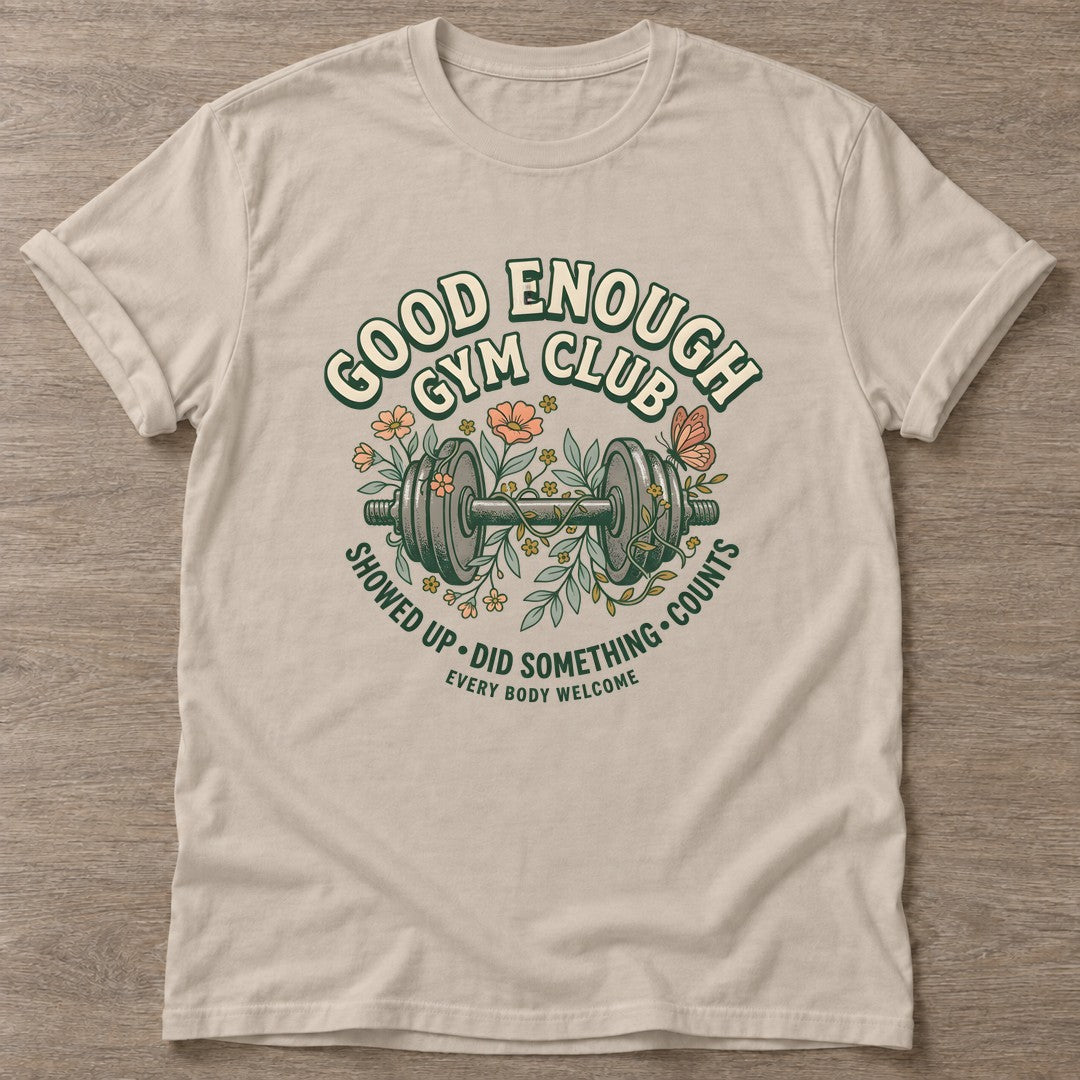 Sand Gym Club T-shirt — gym club design, for women who train together
