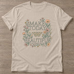 Sand Beautiful Starts Now T-shirt — motivational slogan design, for women who train
