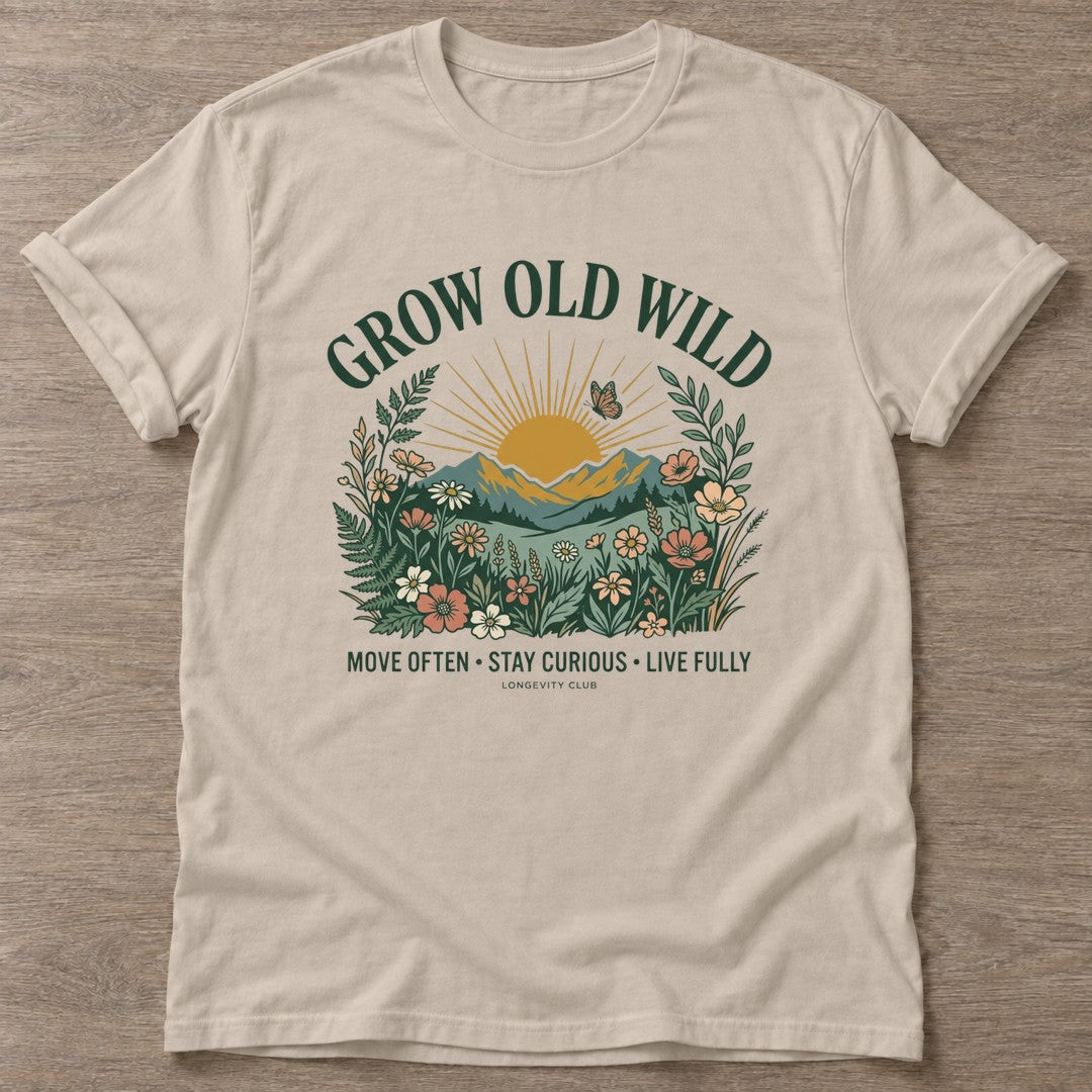 Sand Wild Heart Rising T-shirt — motivational slogan design, for women who train