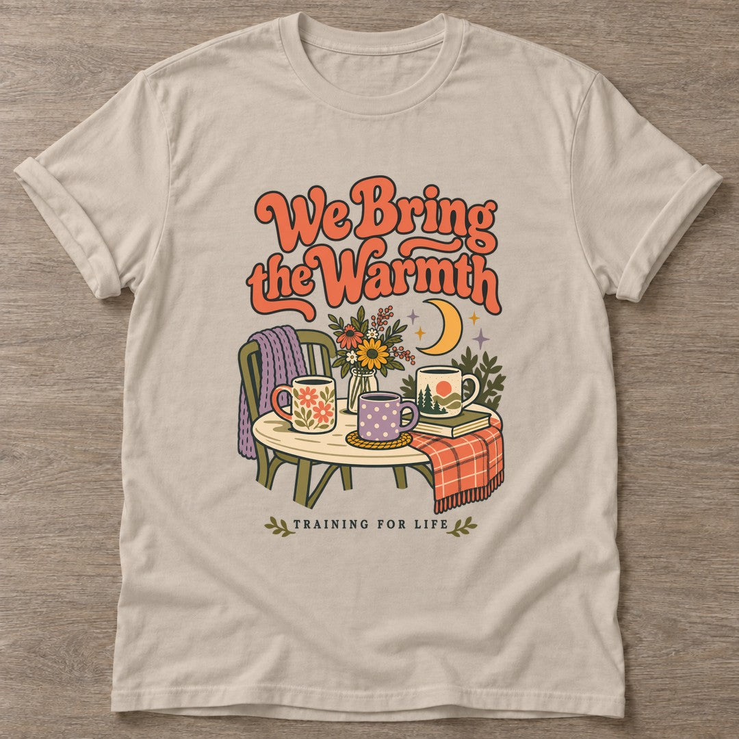 Sand Warmth Training T-shirt — rest and recovery design, for women who train
