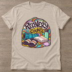 Sand Recovery Counts T-shirt — rest and recovery design, for women who train