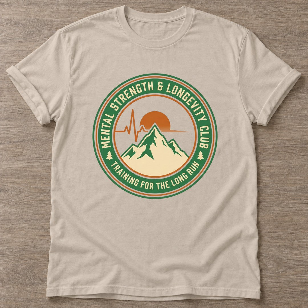 Sand Endurance Mindset T-shirt — longevity training design, for women over 40