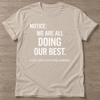Sand Notice T-shirt — rest and recovery design, for women who train