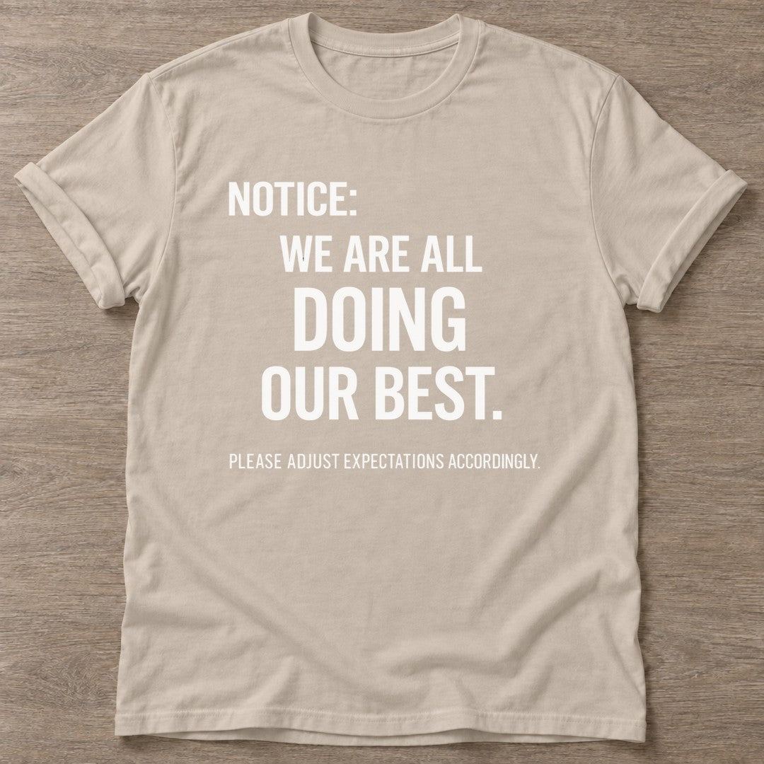 Sand Notice T-shirt — rest and recovery design, for women who train
