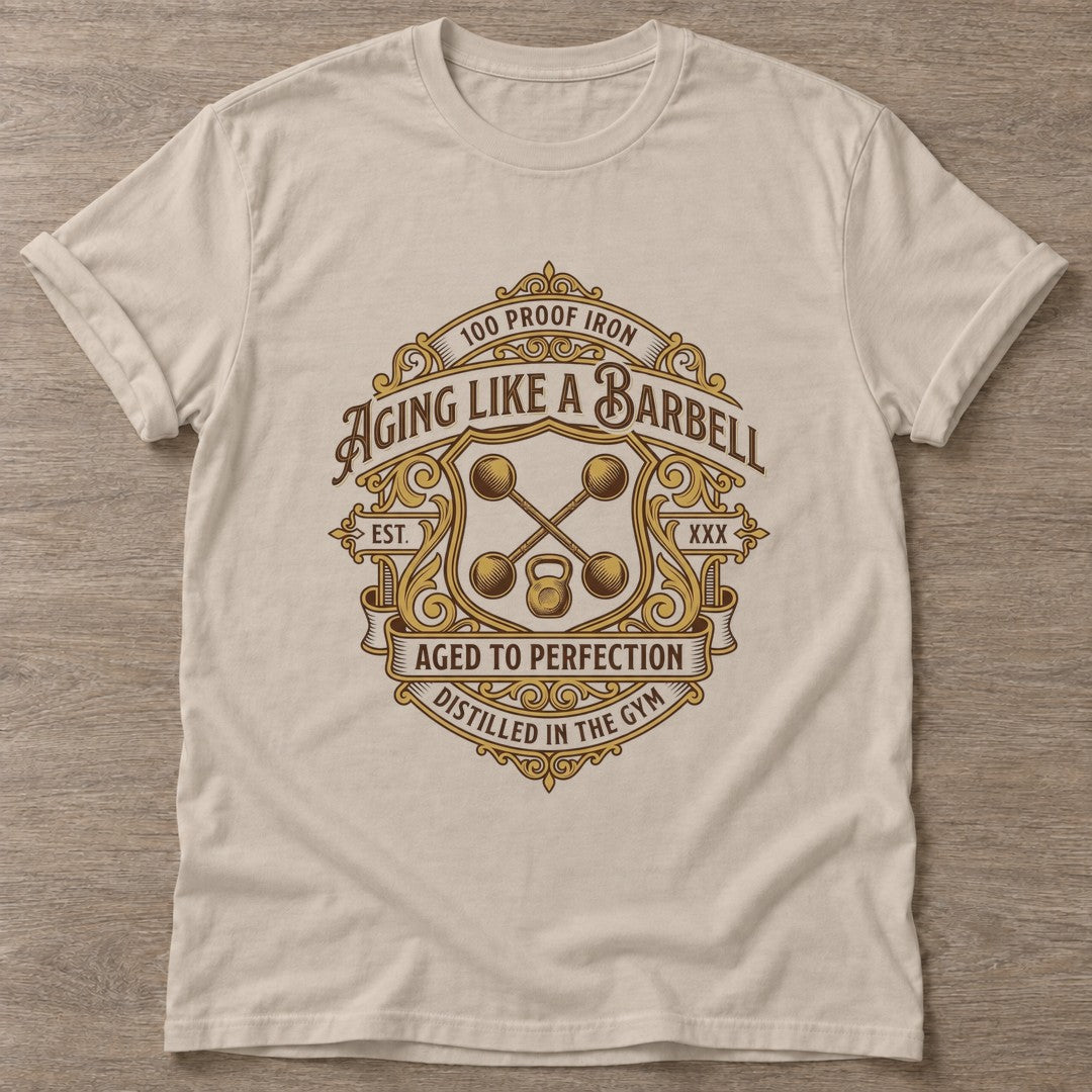 Sand Aged To Perfection T-shirt — longevity training design, for women over 40
