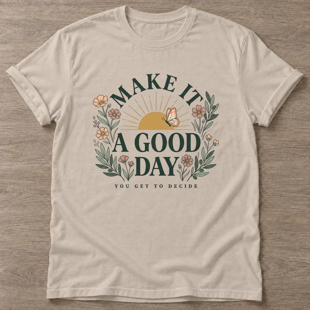 Sand You Decide T-shirt — motivational slogan design, for women who train