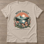 Sand Mountain Bloom T-shirt — floral strength design, for women who train