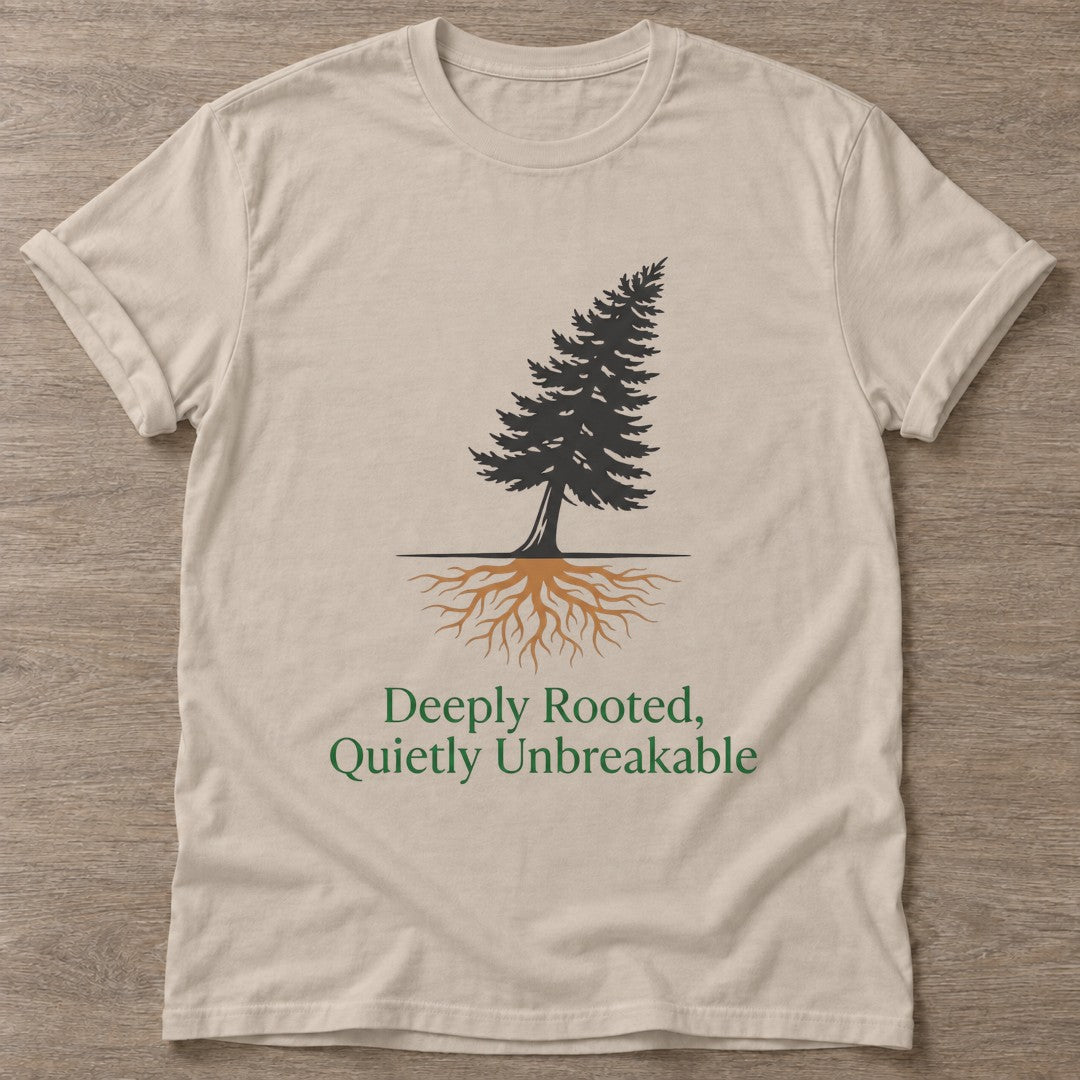 Sand Quietly Unbreakable T-shirt — rest and recovery design, for women who train