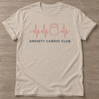 Sand Nervous Gains T-shirt — funny gym slogan, for women who train and laugh about it