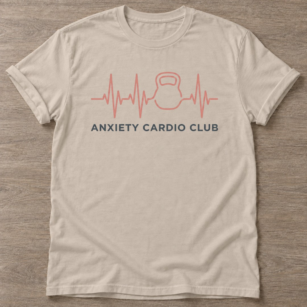 Sand Nervous Gains T-shirt — funny gym slogan, for women who train and laugh about it