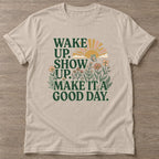 Sand Good Day Mentality T-shirt — motivational slogan design, for women who train