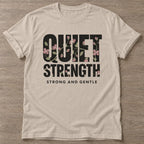 Sand Gentle Force T-shirt — rest and recovery design, for women who train