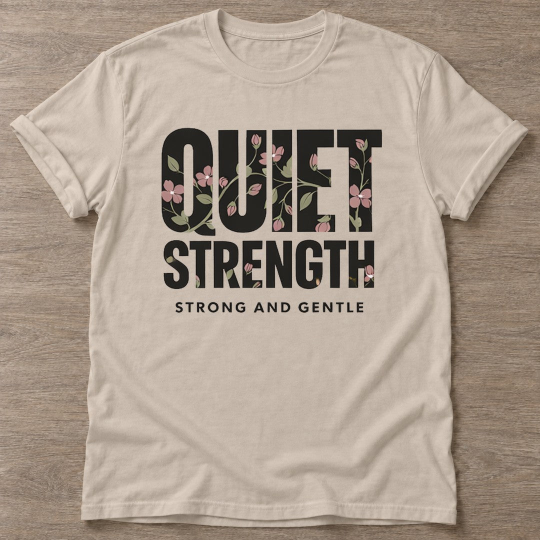Sand Gentle Force T-shirt — rest and recovery design, for women who train