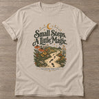Sand Little Magic T-shirt — motivational slogan design, for women who train