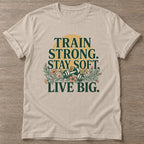 Sand Strong And Soft T-shirt — rest and recovery design, for women who train