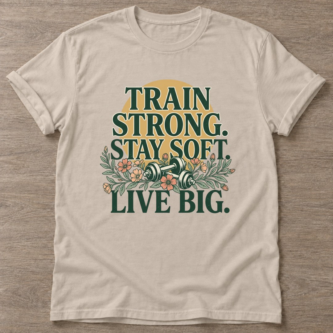 Sand Strong And Soft T-shirt — rest and recovery design, for women who train