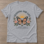 Sport Grey Strong Today T-shirt — motivational slogan design, for women who train