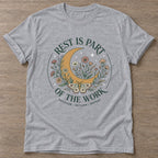 Sport Grey Moonlight Recovery T-shirt — rest and recovery design, for women who train