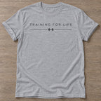 Sport Grey Lifelong Grind T-shirt — longevity training design, for women over 40