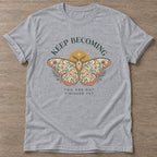 Sport Grey Unfinished Yet T-shirt — growth mindset design, for women building a habit