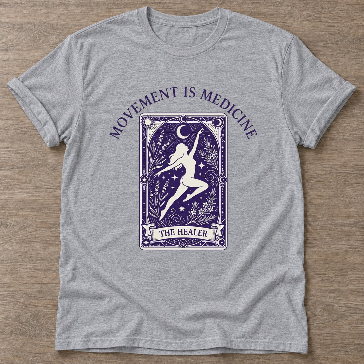 Sport Grey Dance Alchemy T-shirt — everyday workout design, for women who move