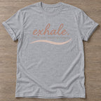 Sport Grey Breathe Repeat T-shirt — rest and recovery design, for women who train