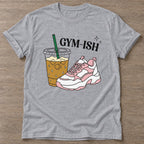 Sport Grey Almost Athletic T-shirt — funny gym slogan, for women who train and laugh about it