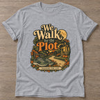 Sport Grey Plot Training T-shirt — funny gym slogan, for women who train and laugh about it