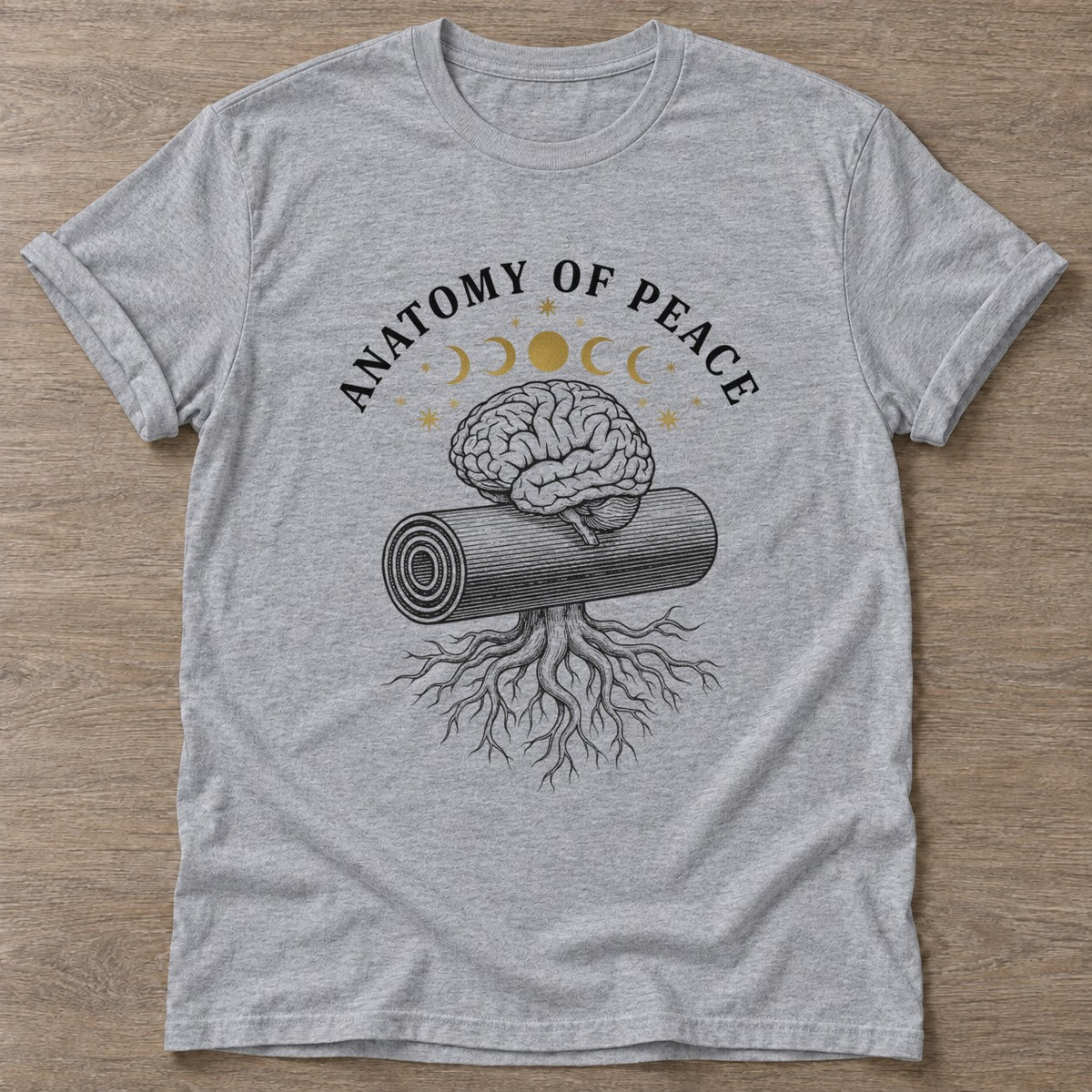 Sport Grey Mindful Growth T-shirt — growth mindset design, for women building a habit