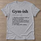 Sport Grey Gym Casual T-shirt — funny gym slogan, for women who train and laugh about it